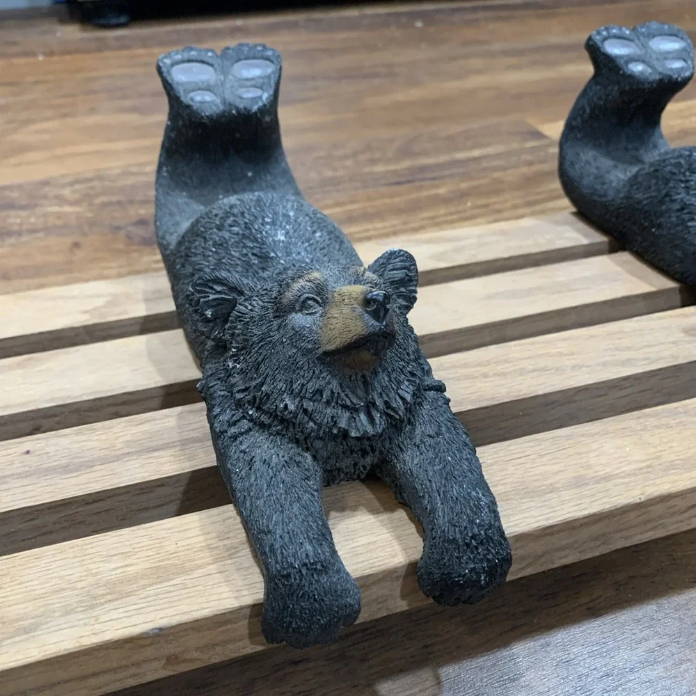 Vintage Style 3 bear Coat Rack Coat Hook Wall Mount Retro piece collectible item